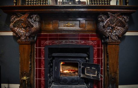 Heatherlie house hotel fireplace
